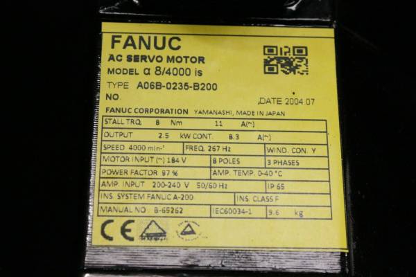 Fanuc-A06B-0235-B200-AC-MOTOR-AIS84000-AIA1000-STRKY-1-YEAR-WARRANTY-124796294138-3