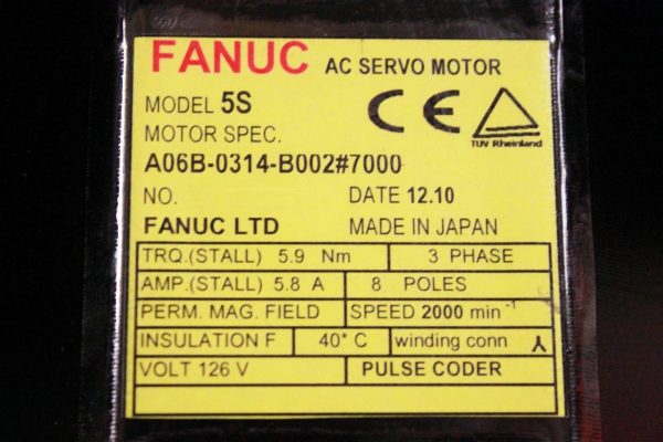 Fanuc-A06B-0314-B00270001-YEAR-WARRANTY-122381806088-3