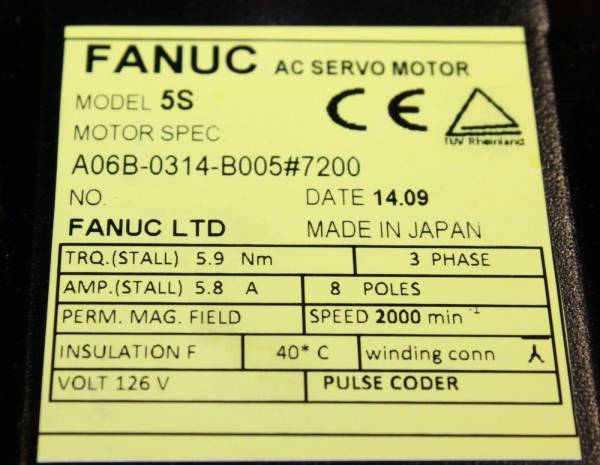 Fanuc-A06B-0314-B0057200-AC-MOTOR-5S-2500P-1-YEAR-WARRANTY-125081450178-3