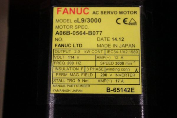 Fanuc-A06B-0564-B077-AC-MOTOR-AL93000-I64-1-YEAR-WARRANTY-122849423868-3