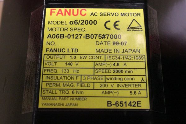 Fanuc-A06B-0127-B0757000-AC-MOTOR-A62000-A64-PULSE-1-YEAR-WARRANTY-123733298619-3