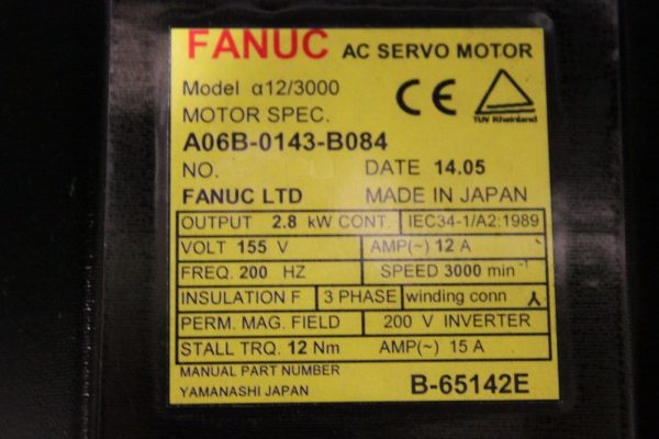 Fanuc-A06B-0143-B084-AC-MOTOR-A123000-SERA-PULSE-1-YEAR-WARRANTY-123612362829-2