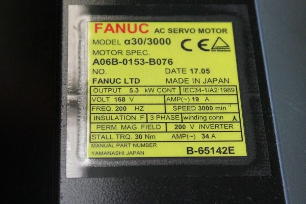 Fanuc-A06B-0153-B076-AC-MOTOR-A303000-A64SCAP-1-YEAR-WARRANTY-123612637789-2