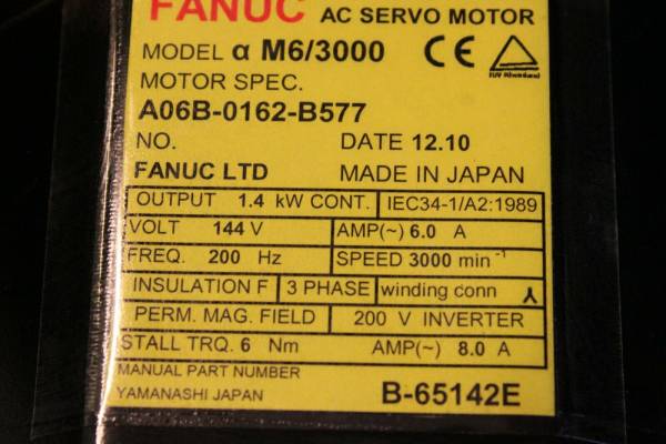 Fanuc-A06B-0162-B577-AC-MOTOR-AM63000-I64-STRAIGHT-1-YEAR-WARRANTY-123787748779-2