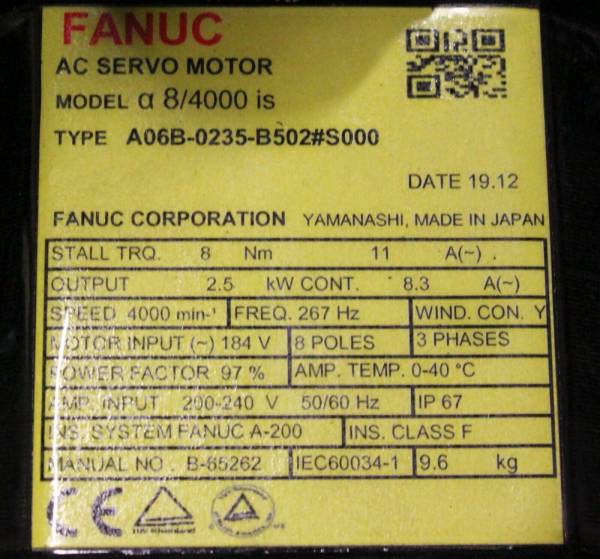 Fanuc-A06B-0235-B502S000-1-YEAR-WARRANTY-124112636519-3