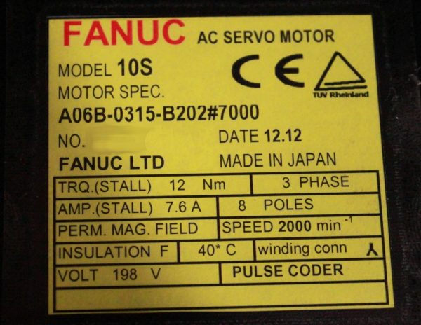 Fanuc-A06B-0315-B20270001-YEAR-WARRANTY-122297246679-3