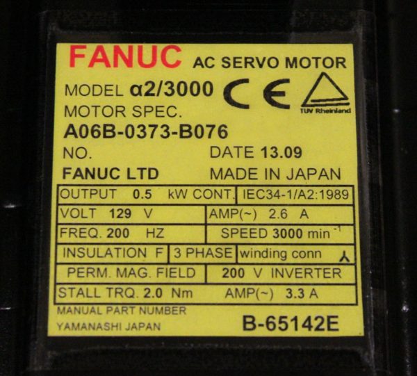 Fanuc-A06B-0373-B076-AC-MOTOR-A23000-A64SCAP-1-YEAR-WARRANTY-122883356019-3