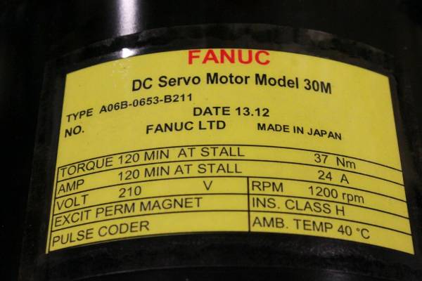 Fanuc-A06B-0653-B211-DC-MOTOR-30M-2000-PR-WBRAKE1-YEAR-WARRANTY-124026055119-3